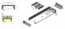 StrongLumio profil LED Wide 24, 2000mm stříbrná surová