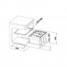 BLANCO 521474 Sorter Flexon II 60/4 2x15l+2x6l