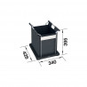 BLANCO 527669 Košový systém Universal Bag XL 40 s plnovýsuvem 1x40l