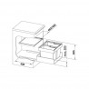BLANCO 521469 Sorter Flexon II 50/2 2x19l
