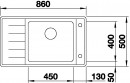 BLANCO 523002 Dřez Andano XL 6S-IF Compact InFino s excentrem nerez