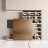 TERNO Magic Living sada kování pro naložené dřevěné dveře 1100mm, elox černá