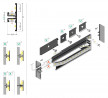 StrongLumio profil LED Surface 10, 2000mm černá elox