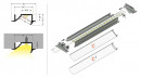 StrongLumio profil LED Diagonal 10 alu bílý 2000mm