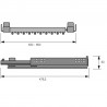 HETTICH 9132918 Amari výsuvný věšák kalhot 700-800