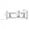 HETTICH 9338462 Quadro Compact BM 470mm/40kg na dno SiSy L+P venkovní použití