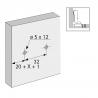 HETTICH 9133875 podložka Sensys lineární s eurovruty, D=3 mm
