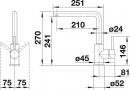 BLANCO Set 10-B 26 520511+519414 Zia 5 S antracit + Mila chrom
