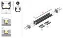 StrongLumio profil LED Floor 12 alu anodovaný 4050mm