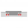 HETTICH 9091754 Sensys 8631i naložený 95° dveře až 32mm TH52 hmoždinky Obsidián