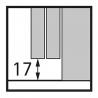 HETTICH 9275792 TopLine XL posuvné dveře sada pro 2 křídla,33mm,30-40mm/80kg