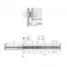 HETTICH 73283 KA 5632 kuličkový celovýsuv 600mm/45kg EB12,7 Zn