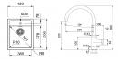 FRANKE Set T121Š SID 610-40 šedá + FC 6018.084