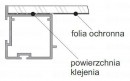 SEVROLL 04098 Pax úchytová lišta 4mm 2,7m bílá lesk