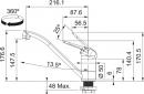 FRANKE Baterie FC 6301.031 beztlaková chrom