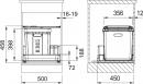 FRANKE Sorter 350-50 1x40l+boční koš