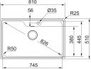 FRANKE Dřez BCX 610-75 810x510mm nerez