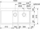 FRANKE Dřez MTG 651-100/7L 1000x515mm šedý kámen