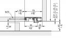 HAWA 52092 Folding Concepta III do pouzdra spodní profil pro 2 dveře černá elox