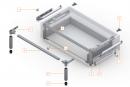 BLUM Z95D4100 Space Step, distanční lišta, tmavě šedá OG