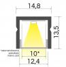 StrongLumio sada LED profil Baselyte-10 High 2m+příslušenství,bílá lak