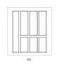 AGOFORM Příborník Classico Split 422x474mm antracit