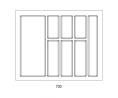 AGOFORM Příborník Classico Split 622x474mm antracit