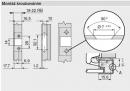 BLUM 70T950A.TL závěs, naložený, alu, Tip-on, 95°