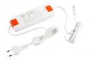 K-StrongLumio LED COB 24V 12W/m teplá,Corner černá,krytka mléčná,2m