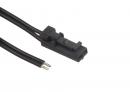 K-StrongLumio LED COB 24V 12W/m studená,Corner černá,krytka mléčná,2m