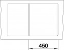 BLANCO 519086 Dřez Metra 45 S-F s excentrem Silgranit PuraDur šedá skála