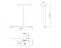 MILADESIGN podnož krajní Linear LN3601 černá