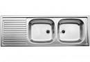 BLANCO 500374 Dřez Top EZS 12x4-2 bez excentru nerez přírodní lesklá