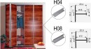 SEVROLL 01710 spojovací lišta H04/18 3m stříbrná