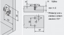 BLUM 174H7100E montážní podložka, křížová, excentr, Expando, 8,5mm