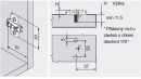 BLUM 173L8130 montážní podložka, křížová, eurošroub, 11,5mm