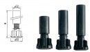 REHAU rehau 269474 rektifikační noha 100mm