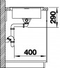 BLANCO 521007 Dřez Flex Pro 45 S bez excentru nerez přírodní lesklá