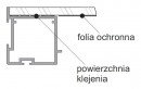 SEVROLL 04102 Pax úchytová lišta 4mm 3m stříbrná