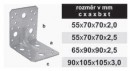 TK-Úhelník kombinovaný s prolisem 65x90x90x2,5mm
