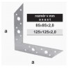 TK-rohovník 125x125x2,0mm
