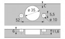 HETTICH 9099663 Sensys 8687 B12,5 TH55 P2O