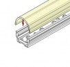StrongLumio krycí lišta D k profilu Uni/Arc naklapávací půlkulatá, 2000mm mléčná