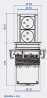 BACHMANN 928.007 elektrická zásuvka Elevator home, 2x 230V Francouzská nerez