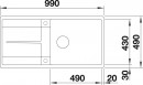 BLANCO 519157 Dřez Metra XL 6 S-F s excentrem Silgranit PuraDur kávová