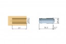 IF zápustný magnet K-Lock 10x27mm šedá