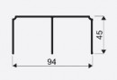 SEVROLL 02835 Comfort horní vedení 2,35m stříbrná
