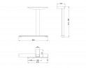 MILADESIGN podnož krajní Linear LN3401 černá