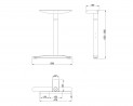 MILADESIGN podnož s regulací krajní Linear LN3103R antracit