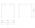 MILADESIGN podnož Mobilar M6207 stříbrná